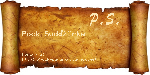 Pock Sudárka névjegykártya